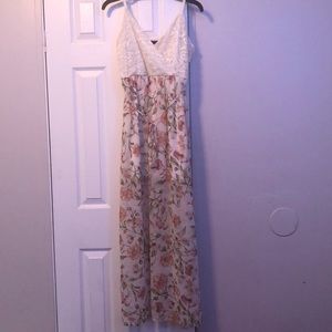 As U Wish long floral print dress